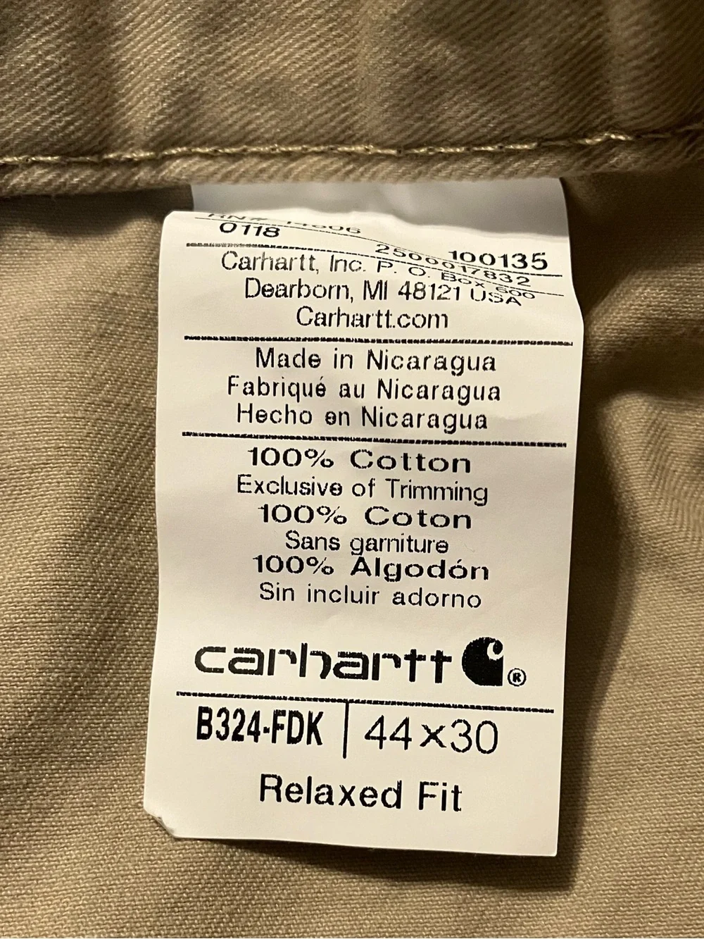 Carhartt Pants- Men’s 44x30